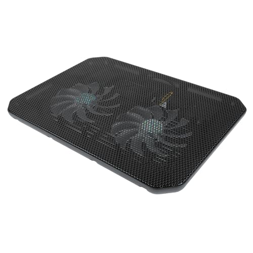AMONIDA Luces LED de Enfriamiento de Alta Velocidad de la Ajustable del Refrigerador del Ordenador Portátil para la Malla Metálica de los Videojugadores (M10B)