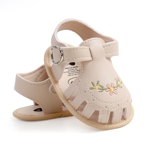 HsdsBebe Baby Girls Sandals Bohemia Flower Bow Soft Sole Toddler First Walkers Beach Summer Shoes