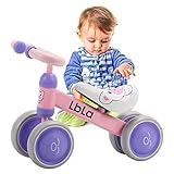 【Safe for Baby】Sturdy steel frame, soft handle grips and seat, durable widen silent&fully enclosed wheels ensure baby feet safety; 135 degree steering limited to avoid baby side falling. This kid bike strong enough for riding indoor or outdoor.