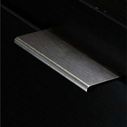 2 Pack Rok Hardware 1-31/32" Hole Centers Modern Style Finger Edge Pull Aluminum Metal Brushed Stainless Steel Finish Home Kitchen Door Drawer Cabinet 2-3/4" Length Handle P898950Ss #TOP2