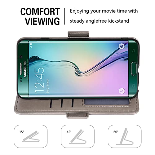 Asuwish Wallet Case for Samsung Galaxy S6 Edge #TOP24