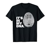 sigle radioamatori italiani Design perfetto dell'impronta digitale con antenna a torre di trasmissione e divertente citazione del DNA per operatori radioamatore HAM cool su tutte le frequenze.
