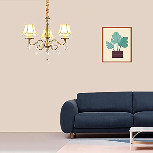 Chandelier cristal moderne chic et suspension dorée de salon - 5