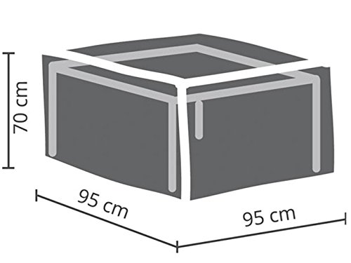 Perel Garden oclc Coque pour Tabouret, Noir, 95 x 95 x 70 cm