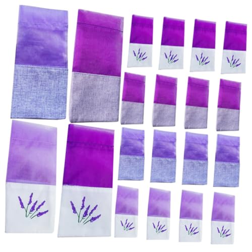 20 bolsas de saquitos de lavanda vacíos de organza para flores miniatura 6