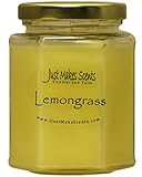 Lemongrass (Mosquito Repellant) Scented Blended Soy Candle for Indoor Use by Just Makes Scents