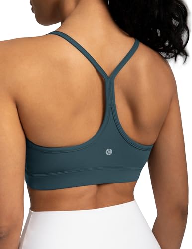 Image of Colorfulkoala Women's Dreamlux Y Back Sports Bra Low Impact Padded Workout Top with Built in Bra A-C Cups