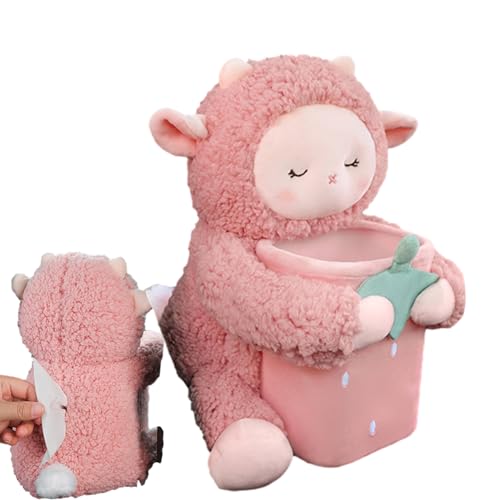 Generic - Distributeur de mouchoirs pour voiture, Poubelle de voiture en forme d'animal mignon 2-en-1, Boîte de voiture peu encombrante, accessoires de voiture pratiques pour le stockage, l'organisation, l'auto