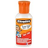 Fabricado en Francia. Cleopatre - AE70X - Ecole\'Too - Pegamento fuerte especial escuelas - Frasco de 60 gr con boquilla biberón