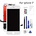 Replacement Screen for iPhone 7 White LCD Display Touch Digitizer Screen Full Assembly with Repair Tool Kit and Screen Protector