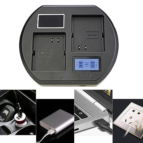 Estación de carga de batería doble rápida con panel digital LCD para Go 2
