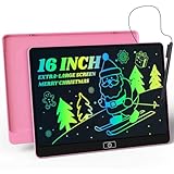 POPERFUN Tavoletta Grafica Bambini 16 Pollici,Colore Lavagnetta Cancellabile Bambini, Educativo Apprendimento Giocattoli per 3-12 Anni Ragazzi e Ragazze, Regalo Natale Compleanno