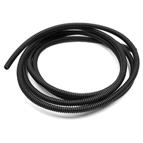 X AUTOHAUX 6.56ft Car Flexible No Pre-Split Loom Wire Tubing 5mm Inner Dia Cover