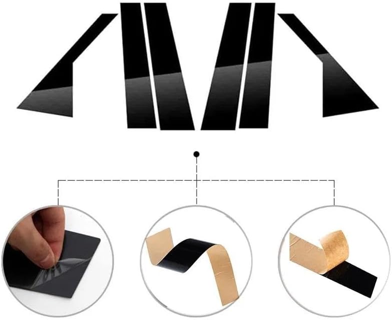 に適合する プジョー 3008 P84 2017 2018 2019 2020 2021 2022 2023 グロスブラックピラーポ
