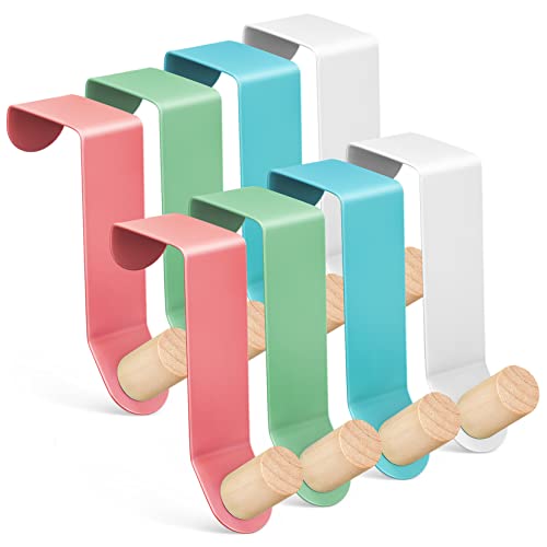 Alipis The Door Hook Rack 8 Pcs Elegant Hooks for Clothing Coats Bags Towels No Drilling Required for Home