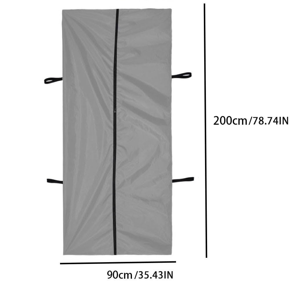 Sac mortuaire, Sac mortuaire Oxford étanche for Le Transport et Stockage des cadavres(Gray,200 * 90cm)