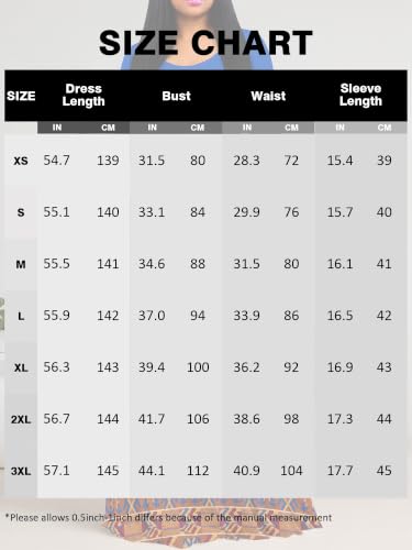 Image of PinkPatty Plus Size Maxi Dress for Women Casual V Neck 3 /4 Sleeve Boho Printed Long Dress with Pockets