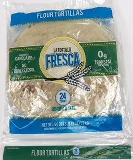 Flour Tortillas Burrito Size by La Tortilla Fresca 24 ct