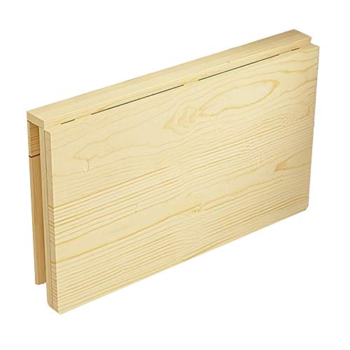 Étagères murales flottantes et bureau d'angle en bois avec table à abattant - 7