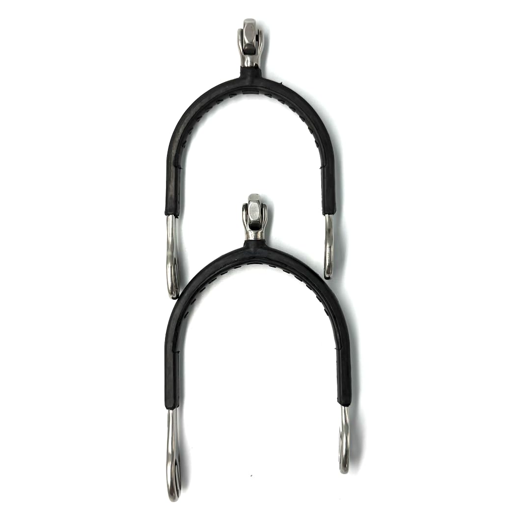 Equine Smile ES1084 SuperSpur Wheel Spores with Square Wheel and Rubber Riding Spurs Riding Spurs Track Made of High-Quality Stainless Steel (L 35 mm - Image 4