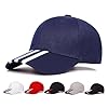 Unisex Three Horizontal Embroidery Baseball Caps Outdoor Adjustable Casual Hats Sunscreen Hat #1