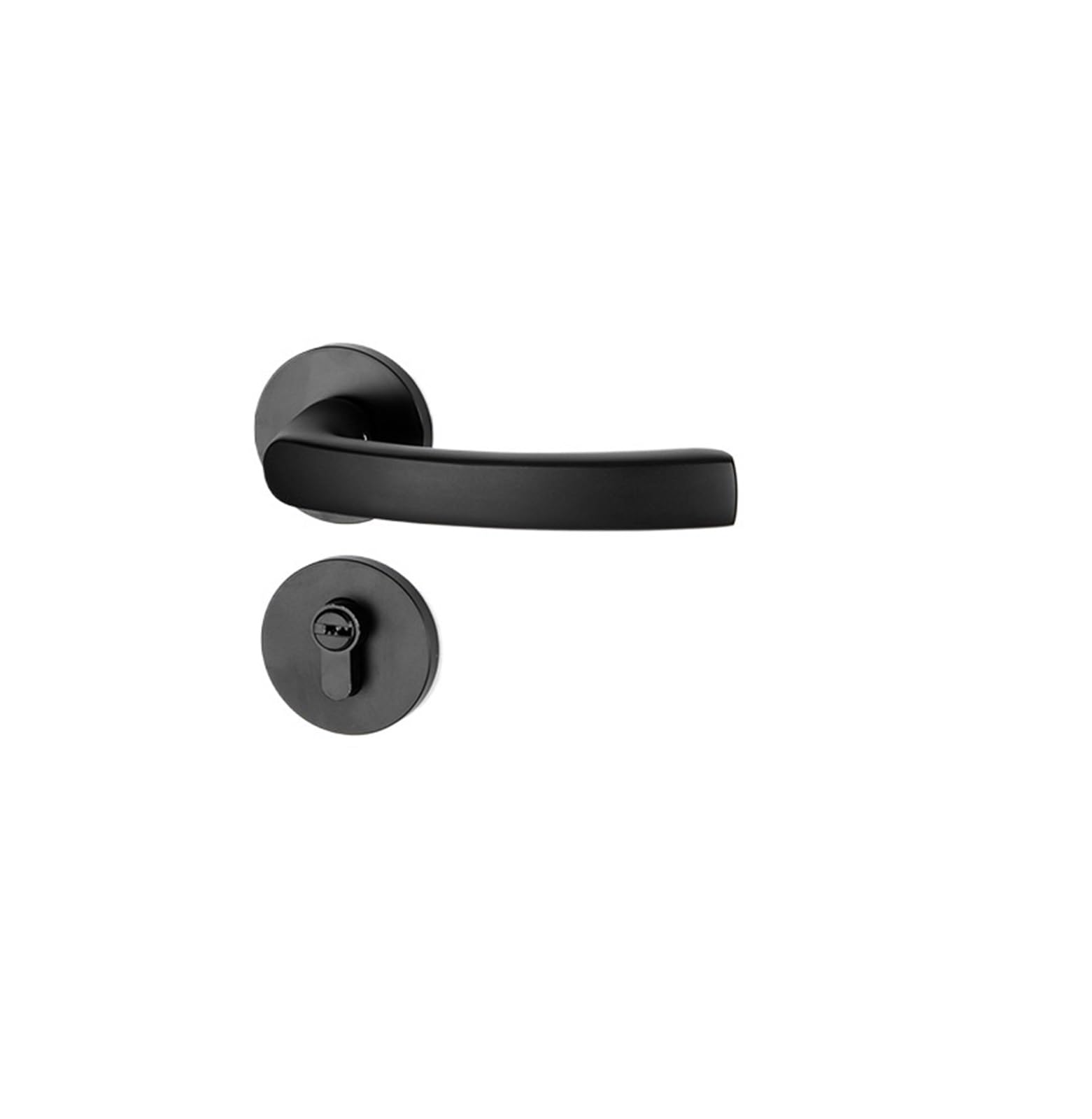 Vlalamno One Color Black Split Door Lock For Bedroom Silent, Magnetic