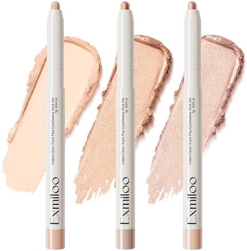 Neutral Eyeshadow Stick Makeup 6PCS Set, Brown Nude — alternate angle