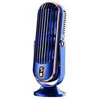 Paociuro 720° Flippable Bladeless Tower Fan, Oscillating Silent Fan with 5 Modes, Energy Efficient for Bedroom Office Blue