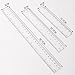 3er Pack Kunststoff Lineal, 15cm 20cm 30cm Lineal Transparent Flexibel Präzision Lineal Messwerkzeug Flexibel Präzision Lineal für Schule Büro Zuhause(6, 8, 12 Zoll)