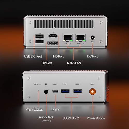 Peladn Mini Pc Intel Core I5-12450H(Up To 4.4Ghz),Mini Computers 16Gb Ram 512Gb M.2 Pcie 3.0 Nvme 2280 Ssd Mini Desktop Computers, Wifi6/Bluetooth5.2/4K Dp Hdmi Type-C Usb For Home Office thumb #2