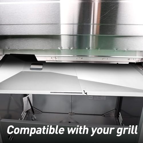 Verstellbare Fettwanne, Abtropfschale mit Auffangwanne, passend für Nexgrill, Charbroil, Dyna Glo, Kenmore, BHG, Master, Hinterhof, Uniflame, Expert, verzinkter Stahl, Ersatzteil für 3/4/5-Brenner