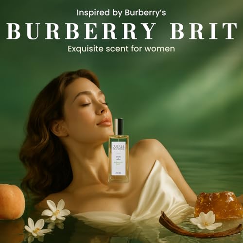 Image of Perfect Scents Fragrances, Inspired by Burberry's Burberry Brit, Women's Eau de Toilette, CLEAN, Vegan, Paraben-Free, Phthalate-Free, Never Tested on Animals, 3.4 Fluid Ounces