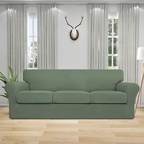 Easy-Going Housse Canapé Extensible Jacquard Antidérapante 4 pcs
