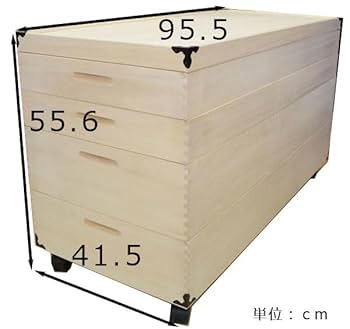 桐 衣装ケース 5段 桐箱 桐ケース 桐箪笥 着物入れ 深型1段 浅型3段 蓋付 桐衣装箱 5段 キャスター付き 衣装ケース 桐ケース 押入れ収納