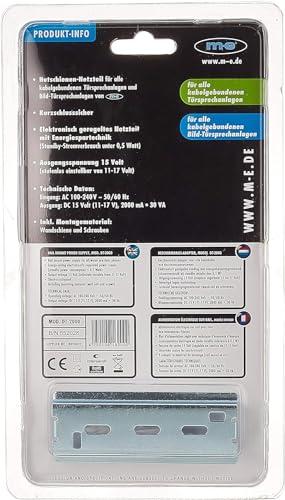 m-e DT-2000 Elektronisches Hutschienen-Netzteil, weiß, (WxHxD) 77 x 97 x 56 mm, Mit Energiespartechnik