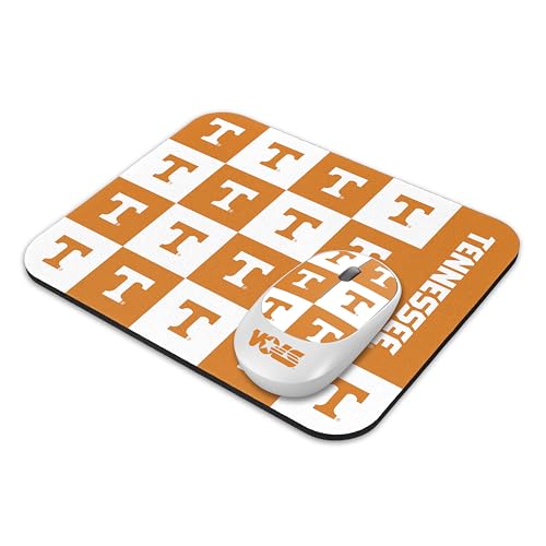 SOAR Collegiate Wireless Mouse and Mouse Pad- Checkered, Tennessee Volunteers