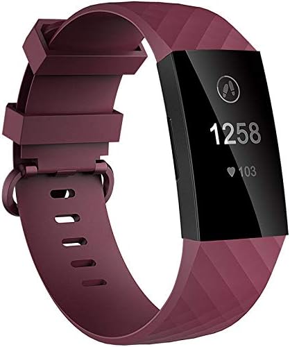 Velavior Waterproof Bands for Fitbit Charge 4/ Fitbit Charge 3/ Charge3 SE, Replacement Wristbands for Women Men Small Large (Black, Small)