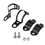 Aramox Support de de Clignotant de Moto, 2 pièces support de de Clignotant de Moto adapté pour Scooter de Fourche Avant 30-45mm[Noir]