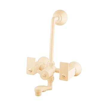 Prayag Quadra Wall Mixer with L Bend, Bathroom Wall Mixer Tap, Water Mixer Tap for Bathroom (Pack of 1)