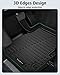 Floor Mats Custom for Hyundai Tucson 2022-2025 2026 Fuel (Not for Hybrid) Trunk Mat with Backrest Mat All Weather TPE Full Set Liners Cargo Protector & Door Sill Guards for Tucson Accessories, Black