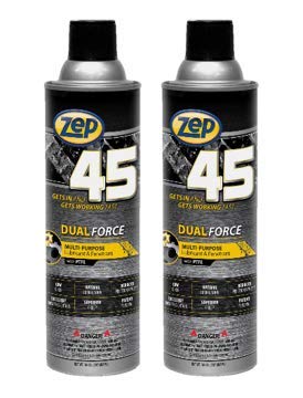 Zep 45 Dual Force Lubricant and Penetrant 14 Oz Aerosol 374301 (Pack of 2)