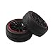 Hobbypower 12mm Hub Wheel Rims & Rubber Tires for RC 1/10 on-Road Touring Drift Car (Pack of 4 pcs)
