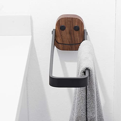 Porte-serviettes sans perceuse noir pour éviter de trouer le carrelage - 7