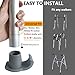 Aliseniors Walker Ski Glides - 2 Pack Universal Fit Walker Accessories for Seniors Folding Walkers - Walker Feet Replacement, Gray