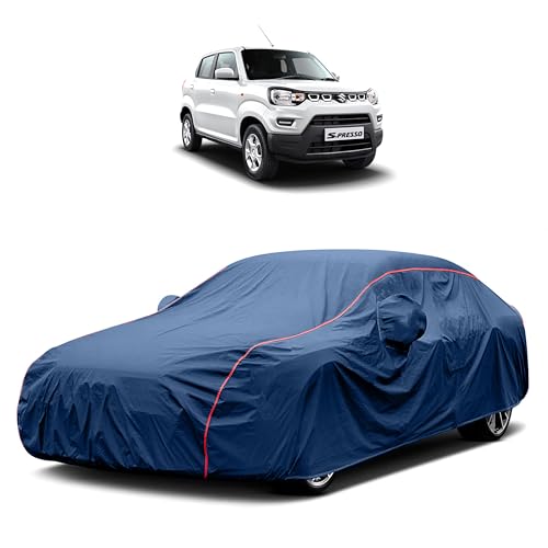 Image of Heavy-Duty Car Cover for Maruti S Presso (2019 to 2025 All Models) - Waterproof & UV-Resistant All-Season Exterior Protection with Custom Fit