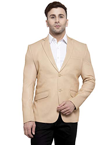 Image of WINTAGE Men's Polyester Cotton Festive and Casual Blazer Coat Jacket