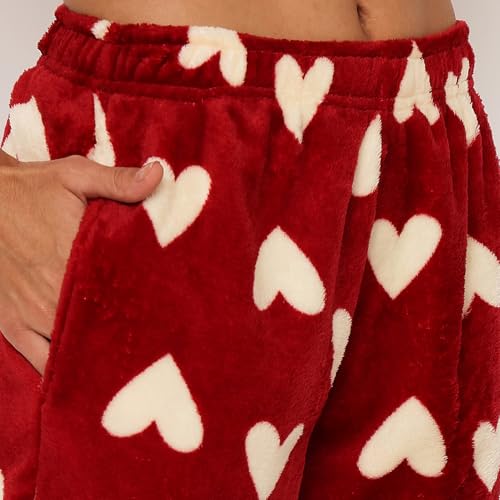 Image of CAMEY Womens Winter Full Sleeve Top and Pajama Pants Regular Fit Night Suit Round Neck Top and Pyjama Set Ladies Night Dress