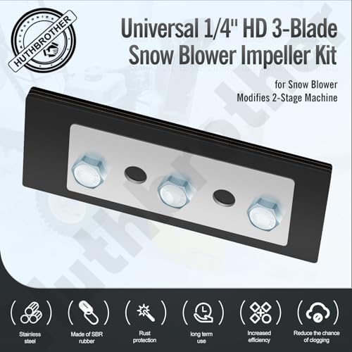 Snow Blower Impeller Modification Kit 1/4 4Blade