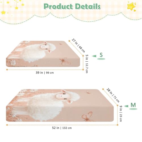 Drap imperméable bébé motif mouton pour envelopper ses nuits - 4