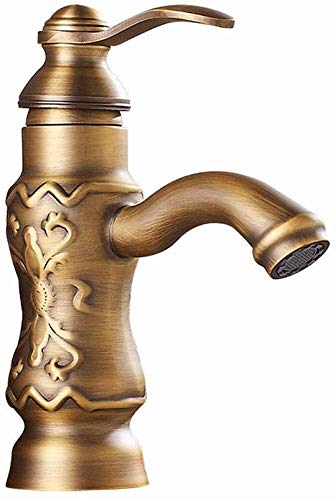 Robinet de lavabo sculpté rétro pour créer une ambiance spa à la maison
